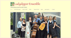 Desktop Screenshot of ladyslipperensemble.org